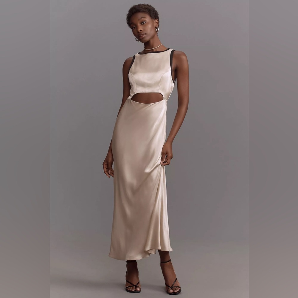 NWT Anthropologie Slip Midi Dress